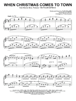 page one of When Christmas Comes To Town (arr. Phillip Keveren) (Piano Solo)