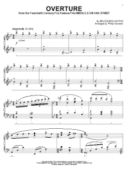page one of Overture (arr. Phillip Keveren) (Piano Solo)