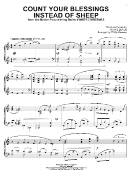 page one of Count Your Blessings Instead Of Sheep (arr. Phillip Keveren) (Piano Solo)