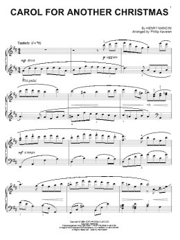 page one of Carol For Another Christmas (arr. Phillip Keveren) (Piano Solo)