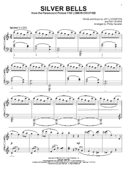 page one of Silver Bells (arr. Phillip Keveren) (Piano Solo)