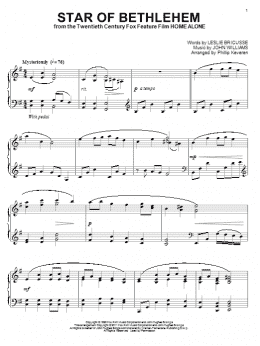page one of Star Of Bethlehem (arr. Phillip Keveren) (Piano Solo)