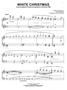 page one of White Christmas (arr. Phillip Keveren) (Piano Solo)