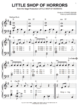 page one of Little Shop Of Horrors (from Little Shop of Horrors) (Big Note Piano)