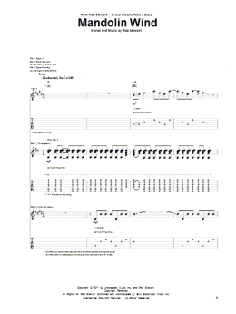 page one of Mandolin Wind (Guitar Tab)