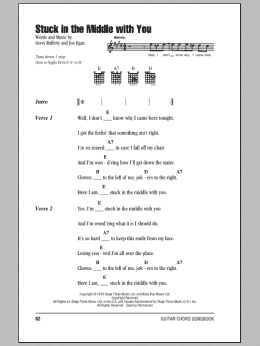 page one of Stuck In The Middle With You (Guitar Chords/Lyrics)