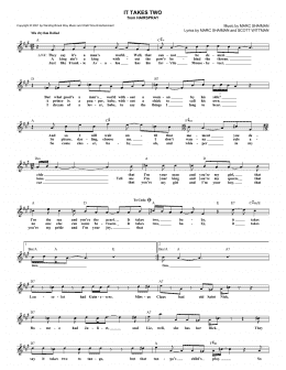 page one of It Takes Two (Lead Sheet / Fake Book)