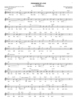 page one of Prisoners Of Love (Leo & Max) (Lead Sheet / Fake Book)
