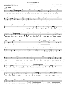 page one of What Kind Of Man (Lead Sheet / Fake Book)