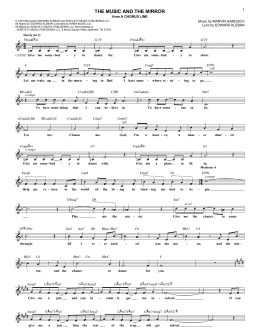 page one of The Music And The Mirror (Lead Sheet / Fake Book)