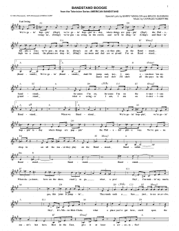 page one of Bandstand Boogie (Lead Sheet / Fake Book)