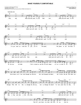 page one of Make Yourself Comfortable (Lead Sheet / Fake Book)