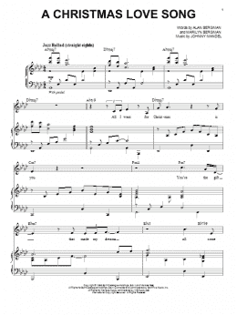 page one of A Christmas Love Song (Piano & Vocal)