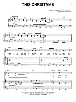 page one of This Christmas (Piano & Vocal)