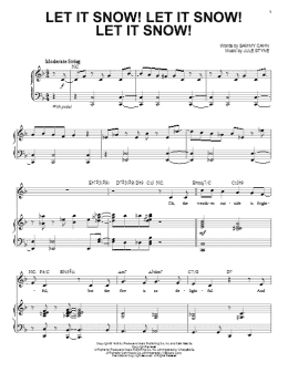 page one of Let It Snow! Let It Snow! Let It Snow! (Piano & Vocal)