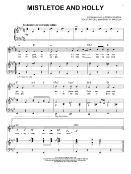page one of Mistletoe And Holly (Piano & Vocal)