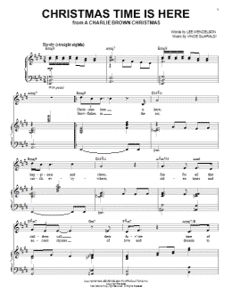 page one of Christmas Time Is Here (Piano & Vocal)