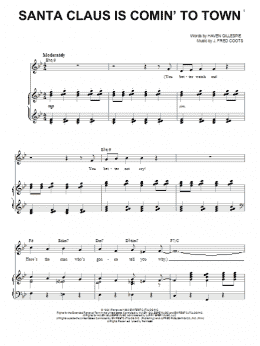 page one of Santa Claus Is Comin' To Town (Piano & Vocal)