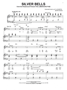 page one of Silver Bells (Piano & Vocal)