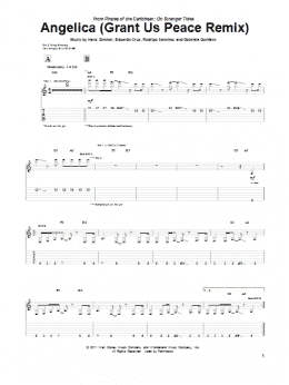 page one of Angelica (Grant Us Peace Remix) (Guitar Tab)