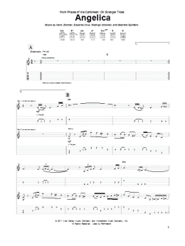 page one of Angelica (Guitar Tab)