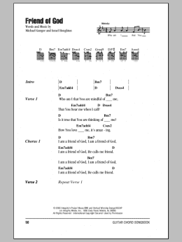 page one of Friend Of God (Guitar Chords/Lyrics)
