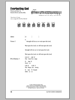 page one of Everlasting God (Guitar Chords/Lyrics)
