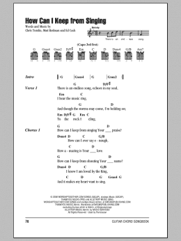 page one of How Can I Keep From Singing (Guitar Chords/Lyrics)