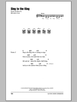 page one of Sing To The King (Guitar Chords/Lyrics)