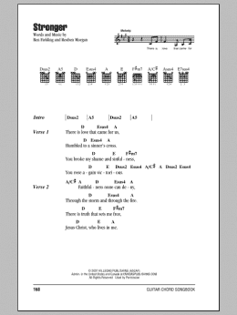 page one of Stronger (Guitar Chords/Lyrics)