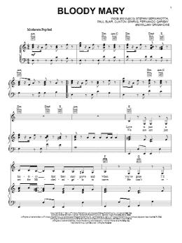 page one of Bloody Mary (Piano, Vocal & Guitar Chords (Right-Hand Melody))