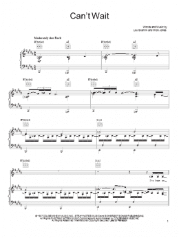 page one of Can't Wait (Piano, Vocal & Guitar Chords (Right-Hand Melody))
