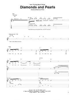 page one of Diamonds And Pearls (Guitar Tab)