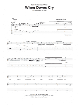 page one of When Doves Cry (Guitar Tab)