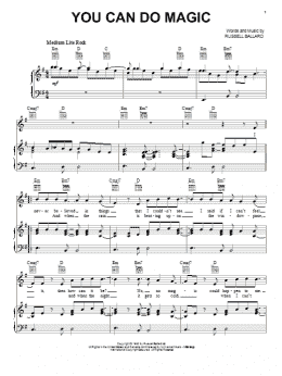 page one of You Can Do Magic (Piano, Vocal & Guitar Chords (Right-Hand Melody))
