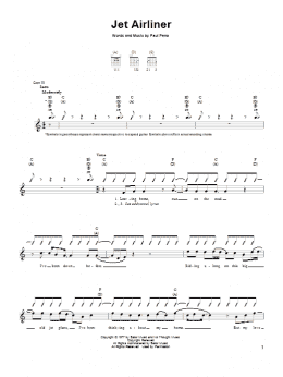 page one of Jet Airliner (Easy Guitar)