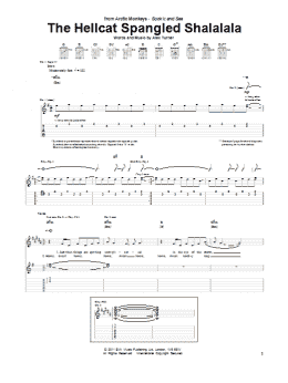 page one of The Hellcat Spangled Shalalala (Guitar Tab)