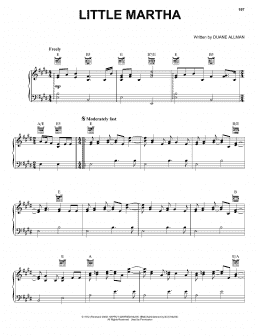 page one of Little Martha (Piano, Vocal & Guitar Chords (Right-Hand Melody))