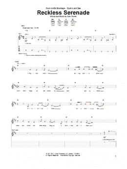 page one of Reckless Serenade (Guitar Tab)