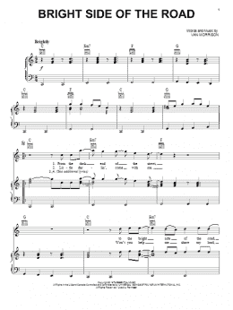 page one of Bright Side Of The Road (Piano, Vocal & Guitar Chords (Right-Hand Melody))