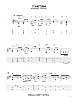page one of Overture (Solo Guitar)