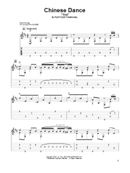 page one of Chinese Dance (Tea) (from The Nutcracker) (Solo Guitar)