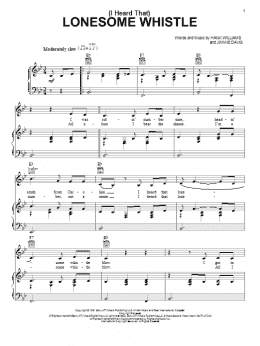 page one of (I Heard That) Lonesome Whistle (Piano, Vocal & Guitar Chords (Right-Hand Melody))
