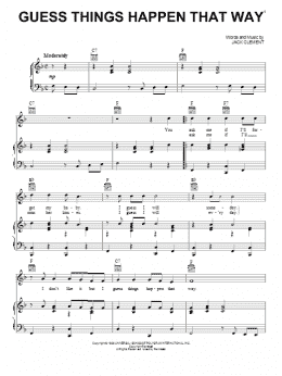 page one of Guess Things Happen That Way (Piano, Vocal & Guitar Chords (Right-Hand Melody))