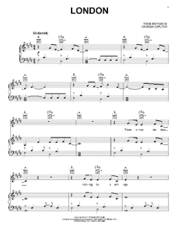 page one of London (Piano, Vocal & Guitar Chords (Right-Hand Melody))