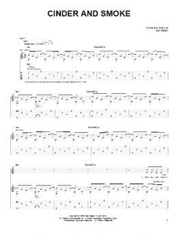 page one of Cinder And Smoke (Easy Guitar)