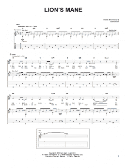 page one of Lion's Mane (Easy Guitar)