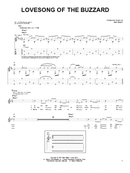 page one of Lovesong Of The Buzzard (Easy Guitar)