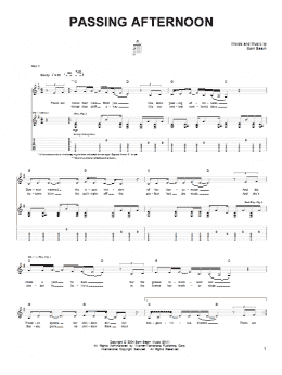 page one of Passing Afternoon (Easy Guitar)