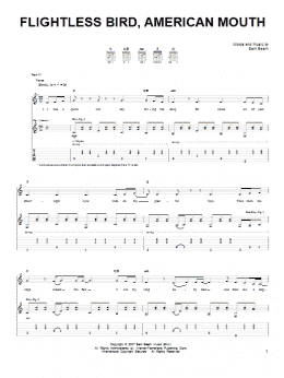 page one of Flightless Bird, American Mouth (Easy Guitar)